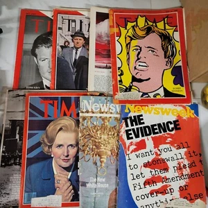 Vintage 1960-70 TIME Magazine Lot of  8 Bobby Kennedy Newsweek - Bild 1 von 5