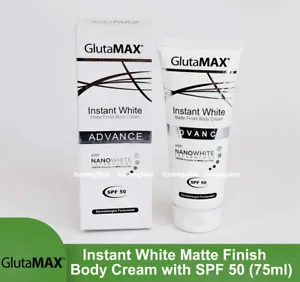 GlutaMAX Instant White Matte Finish Body Cream with SPF 50 (75 ml) - Picture 1 of 2