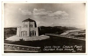 Oregon OR real photo postcard RPPC Columbia River Hwy. Vista House Crown Point - Picture 1 of 2