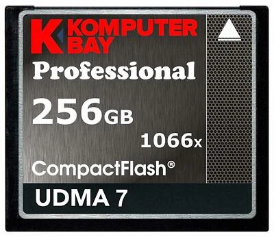 Komputerbay 256GB Professional Compact Flash card 1066X CF write 155MB/s read 16 - Image 1 of 2