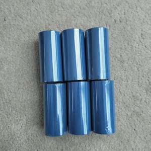 NEUF (6) rouleaux 4,33”x 502’ Techbarco rubans transfert thermique noir cire rehaussée - Photo 1/5