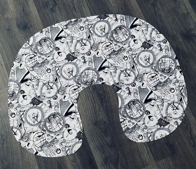 Halloween Jack Nursing Pillow Cover New Handmade Gothic Style - Image 1 of 2