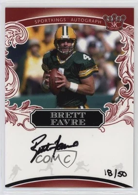 2022 Sportkings Volume 3 Auto Red /50 Brett Favre #A73 Auto HOF - Image 1 of 2