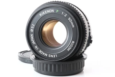 Lente Ricoh Rikenon 50 mm F/2 P MF Pancake para montaje Pentax K 534139 Exc++ Foto 1 de 4