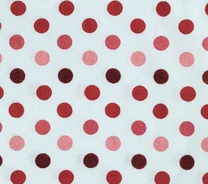 Pink Fuchsia Maroon Polka Dots Cotton JoAnn Fabric Nursery Children BY THE YARD - Picture 1 of 6