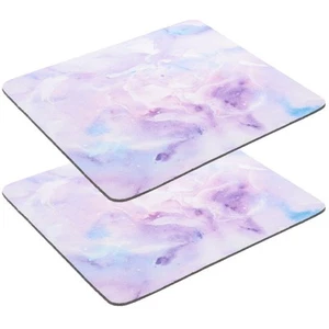 2Pcs Rubber Gaming Mousepads Office Desk Mats Marble Mousepads Desktop Mousepads - Afbeelding 1 van 12