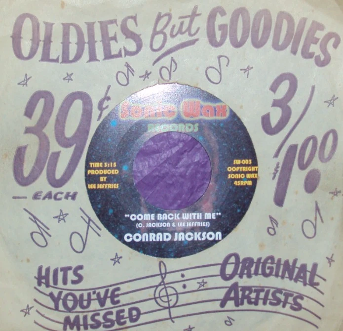 "Conrad Jackson","Come Back With Me","Sonic Wax Record",,} )));0 - Image 1 of 1