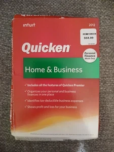 Intuit Quicken Home & Business 2012 For Windows New Sealed Damaged Box - Picture 1 of 3