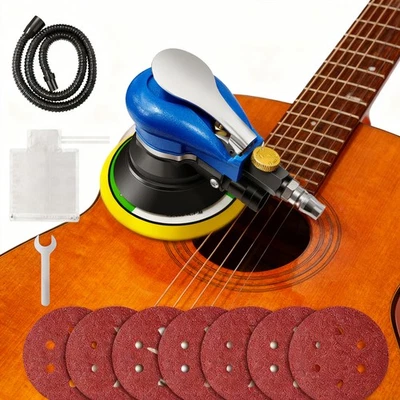 Air Random Orbital Sander, Heavy Duty Dual Action Pneumatic Sander 6" 12000 rpm - Image 1 of 4