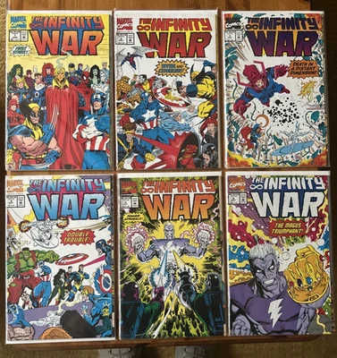 Marvel Comics Infinity War #1-6 Complete Series (1992) VF Wraparound Covers - Image 1 of 4