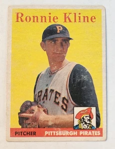 Ronnie Kline 1958 Topps #82 Piratas - Imagen 1 de 3