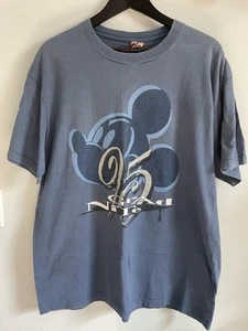 Vintage Disney Mickey Shirt 1995 Grad Nite Blue Shirt Large Extra Large - Picture 1 of 5