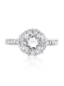 Bella Birthstone Engagement Ring in Clear Size 9 - Picture 1 of 4
