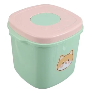 Kunststoffeimer mit luftdichtem Deckel Tiere Futter Aufbewahrung Behälter Katze Eimer - Bild 1 von 9
