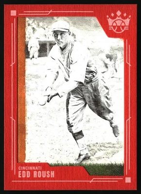 2022 Panini Diamond Kings Edd Roush Red Frame #17 - Image 1 of 2
