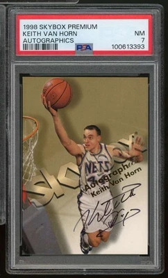 Keith Van Horn Card 1998-99 SkyBox Premium Autographics PSA 7 - Image 1 of 2
