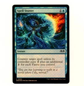 Spell Stutter 0069 Common Foil Wilds Of Eldraine MTG Single Card - Picture 1 of 4