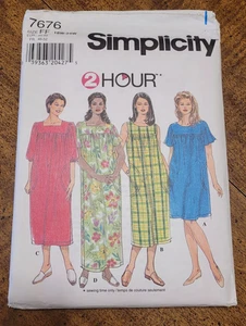 SIMPLICITY / 7676 / 2 HOUR / Women's Dress Pattern / RARE DESIGNS / Size FF - Picture 1 of 2