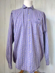 Vintage Lowe Alpine Lila/Gelb Shirt UK Large Oversized Baumwolle Retro - Bild 1 von 8