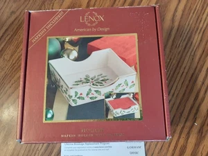 Lenox HOLLY Holiday Serviettenhalter mit Servietten - Bild 1 von 12
