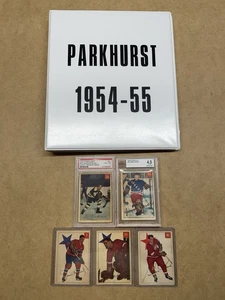 Juego completo de hockey Parkhurst 1954-55 en muy buen estado a muy buen estado + promedio Richard Howe Sawchuck - Imagen 1 de 24