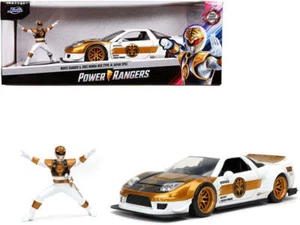 1:24 White Power Rangers w/2002 Honda NSX Type-R Japan Spec -- JADA - Picture 1 of 1