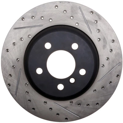 Rotor de freno de disco-disco deportivo perforado/ranurado trasero izquierdo, stoptech delantero derecho Foto 1 de 3