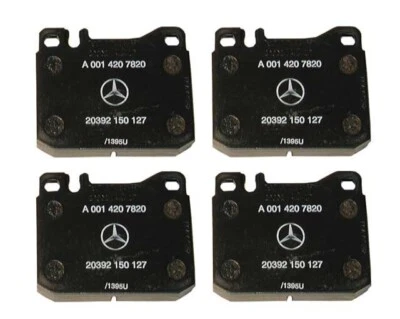 Juego de pastillas de freno de disco delanteras genuinas para Mercedes R107 W116 W123 240D 280 300D 450SL Foto 1 de 2