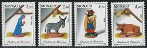 Monaco 1993-94 sehr schöne postfrische OG Briefmarken Scott # 1883-85,1919 CV 6,35 $ - Bild 1 von 2