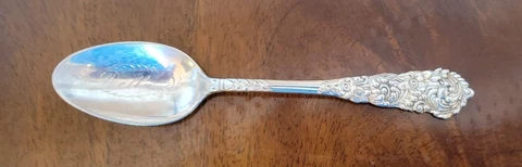 1893 Sterling Silver Spoon,  TRAJAN by Reed and Barton Cover