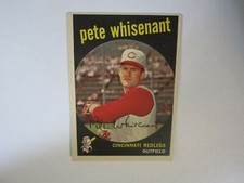1959 Topps # 14 Pete Whisenant Card Cincinnati Redlegs