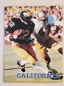 1980 MICHIGAN FOOTBALL Program v California Oct 4 1980. Three ticket stubs ava - Picture 1 of 11