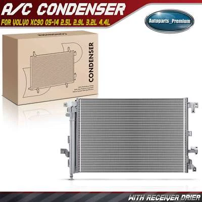 Condensador de CA con receptor secador para Volvo XC90 2005-2014 2,5 L 2,9 L 3,2 L 4,4 L Foto 1 de 4