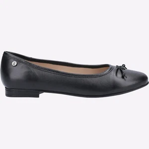 Hush Puppies Naomi Womens MEMORY FOAM Fashion Casual Dress Ballet Shoes Black - Picture 1 of 4