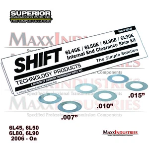 6L45-6L50-6L80-6L90 Endplay Clearance Shim Washer kit 2006-Up Superior K0146 - Picture 1 of 1