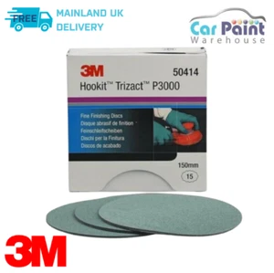 3M Trizact Fine Finishing Sanding Discs P3000 1 Disc Hookit H&L 150mm 50414 - Picture 1 of 2