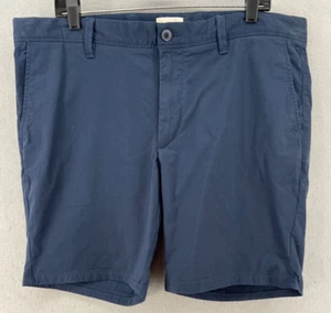 Pantalones Cortos Open Edit Para Hombre Talla 36W Azul Chino Bolsillos con Cremallera Mezcla de Algodón Bermudas - Imagen 1 de 10