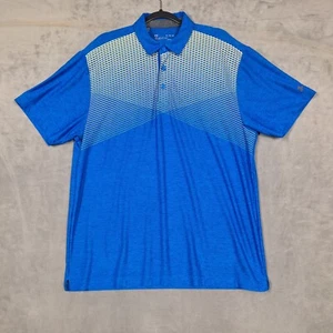 Under Armour Polo Hombre XL Azul Geométrico Golf Elástico - Imagen 1 de 8