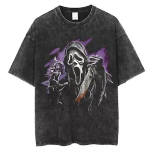 Scream Ghostface Oversized T-Shirt l Horror Merch – Unisex Sammler Shirt - Bild 1 von 4