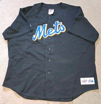 Винтажная футболка Майка Пьяццы из New York Mets Majestic подлинная BP 2X коллекция бриллиантов - Изображение 1 из 4