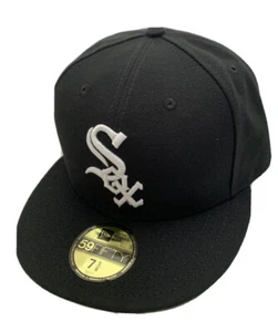 Nueva gorra ajustada Eta Medias Blancas de Chicago Medias Sin Lado Logotipo 7 5/8 - Imagen 1 de 4
