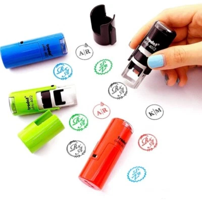 Mini carimbo de cartão de fidelidade personalizado, mini carimbo autotintado, mini carimbo de logotipo de borracha - Imagem 1 de 4