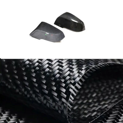 适用于宝马 1 2 3 4 SER M2 X1 i3 F30 F32 F87 真碳纤维后视镜罩 — 第 1/4 张图片