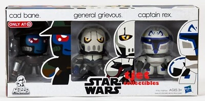 Hasbro Mini Muggs Star Wars Cad Bane, Grievous, Rex Target Excl 2010 Nuevo Foto 1 de 4