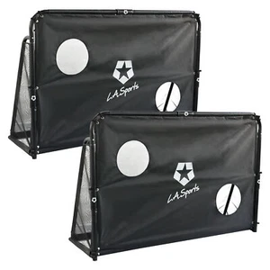 2er Set Fußballtore Champion Torschusswand Garten Jugend-Tor Outdoor Torwand - Bild 1 von 8