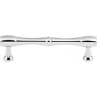 Top Knobs Cabinet Nouveau Bamboo Pull 3 3/4 Inch (C-C) Polished Chrome