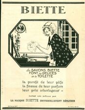 Publicité ancienne les savons Biette 1925 issue de magazine