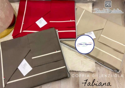 Completo Lenzuola Renato Balestra "Fabiana" Letto Matrimoniale In Cotone 100% - Immagine 1 di 4