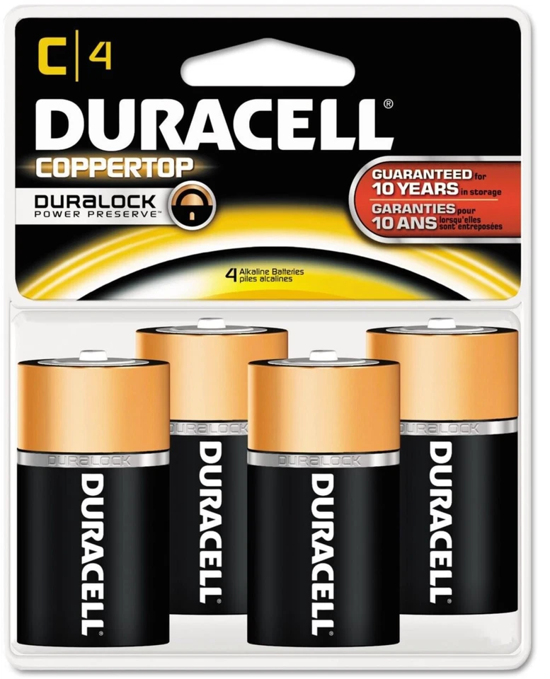 Duracell - CopperTop C Alkaline Batteries C4 x 2 EXP: 2025 (Pack of 8) - Image 1 of 1