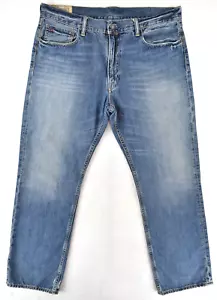 Polo Ralph Lauren Classic 867 Straight Mid Rise Distressed Med Denim Mens 36x30 - Picture 1 of 23